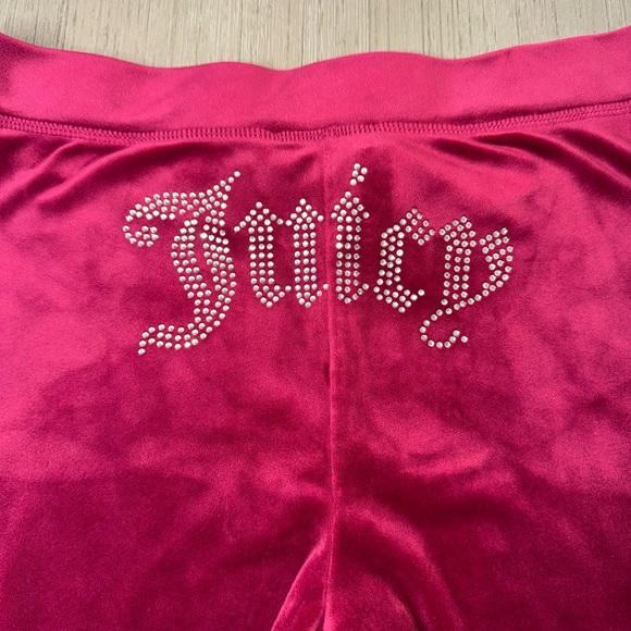 Juicy Couture Velvet Pants in Deep Pink - Picture 6 of 7